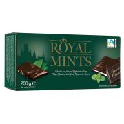 Шоколад порционный HALLOREN «Royal Mints» с мятной начинкой, 200 г, картонная коробка, 40659