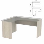 Стол компактный ЧАСТЬ 2 «Арго», 1400х1200х760 мм, левый, ясень шимо