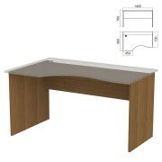 Стол эргономичный ЧАСТЬ 2 «Арго», 1400х900х760 мм, левый/правый, орех
