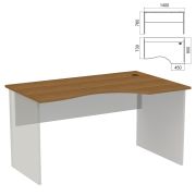 Стол эргономичный ЧАСТЬ 1 «Арго», 1400х900х760 мм, правый, орех
