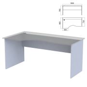 Стол эргономичный ЧАСТЬ 2 «Арго», 1600х900х760 мм, левый/правый, серый