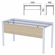 Царга к столам на металлокаркасе «Арго», шириной 1400 мм, ясень шимо