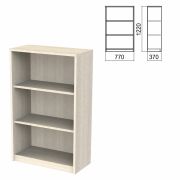 Шкаф (стеллаж) «Арго», 770х370х1220 мм, 2 полки, ясень шимо