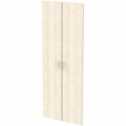 Дверь ЛДСП высокая «Арго», КОМПЛЕКТ 2 шт., 355х18х1910 мм, ясень шимо, А-606