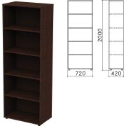 Шкаф (стеллаж) «Приоритет», 720х420х2000 мм, 4 полки, венге, К-934, К-934 венге