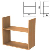 Полка навесная настенная «Бюджет», 632х294х596 мм, груша ароза, 402668-336