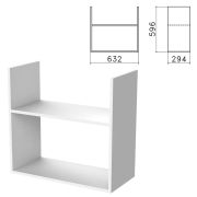 Полка навесная настенная «Бюджет», 632х294х596 мм, белый, 402668-290