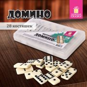 Игра настольная «ДОМИНО», пластиковый кейс, 17х10 см, ЗОЛОТАЯ СКАЗКА, 662296