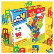 Настольная игра «НА 4 НОГАХ», 18 стульев, 4 цвета, ЛАС ИГРАС KIDS, 7722463
