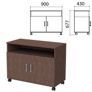 Тумба для оргтехники «Канц», 900х430х620 мм, 2 двери, цвет венге (КОМПЛЕКТ)