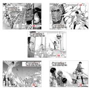 Альбом для рисования А4, 30 листов, скоба, обложка картон, HATBER, 205х290мм, «Атака Титанов» (микс в спайке), 30А4В