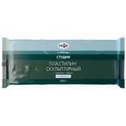 Пластилин скульптурный Гамма «Студия», оливковый, твердый, 1кг, пакет