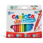 Фломастеры Carioca «Joy», 30цв., 36шт., смываемые, картон, европодвес