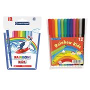 Фломастеры Centropen «Rainbow Kids», 12цв., трехгранные, смываемые, ПВХ