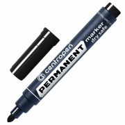 Маркер перманентный Centropen «8510» черный, пулевидный, 2,5мм, устойчив к высыханию
