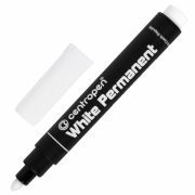 Маркер перманентный Centropen «8586» белый, пулевидный, 2,5мм