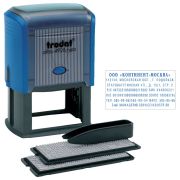 Штамп самонаборный Trodat, 7стр., 2 кассы, пластик, 60*33мм (53407)