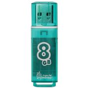 Память Smart Buy «Glossy»  8GB, USB 2.0 Flash Drive, зеленый
