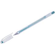 Ручка гелевая Crown «Hi-Jell Metallic» зеленая металлик, 0,7мм