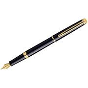 Ручка перьевая Waterman «Hemisphere Mars Black GT» синяя, 0,8мм, подарочная упаковка
