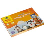 Пластилин Мульти-Пульти «Енот на Аляске», 16 цветов, 240г, со стеком, картон