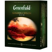 Чай Greenfield «Golden Ceylon», черный, 100 фольг. пакетиков по 2г