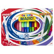 Фломастеры меняющие цвет/стираемые Carioca «Magic Markers», 18цв.+2, 20шт., картон, европодвес