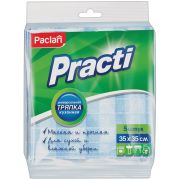 Салфетки для уборки Paclan «Practi», набор 5шт., вискоза, 35*35см, европодвес