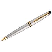 Ручка шариковая Waterman «Expert Stainless Steel GT» синяя, 1,0мм, подарочная упаковка
