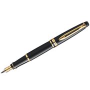 Ручка перьевая Waterman «Expert Black Lacquer GT» синяя, 0,8мм, подарочная упаковка