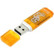 Память Smart Buy «Glossy»  32GB, USB 2.0 Flash Drive, оранжевый