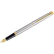 Ручка перьевая Waterman «Hemisphere Stainless Steel GT» синяя, 0,8мм, подарочная упаковка