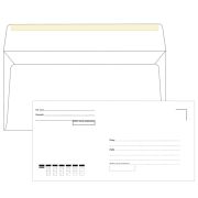Конверты Е65 (110х220 мм), клей, «Куда-Кому», 80 г/м2, КОМПЛЕКТ 1000 шт.
