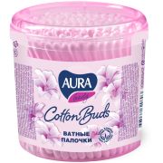 Ватные палочки Aura «Beauty», 200шт., пластиковый стакан
