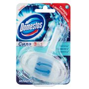 Подвесной блок для унитаза Domestos «3в1 Атлантик» 40г, твердый