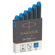 Картриджи чернильные Parker «Cartridge Quink Mini» синие, 6шт., картонная коробка