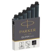 Картриджи чернильные Parker «Cartridge Quink Mini» черные, 6шт., картонная коробка