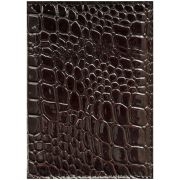 Обложка для паспорта OfficeSpace иск. кожа, коричневый, крокодил