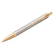 Ручка шариковая Parker «IM Premium Warm Silver GT» синяя, 1,0мм, кнопочн., подарочная упаковка