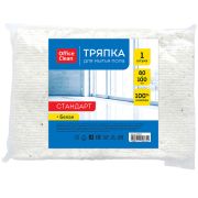 Тряпка для мытья пола OfficeClean «Стандарт», хлопок, 80*100см, белая, индивид. упаковка