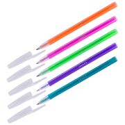 Ручка шариковая Luxor «Stick Neon» синяя, 1,0мм, корпус ассорти