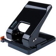 Дырокол энергосберегающий Berlingo «Smart Technology» 45л., металлический, фиксатор, линейка, черный