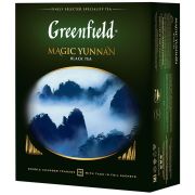 Чай Greenfield «Magic Yunnan», черный, 100 фольг. пакетиков по 2г