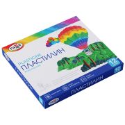 Пластилин Гамма «Классический», 12 цветов, 240г, со стеком, картон. упаковка