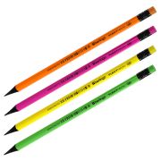 Карандаш ч/г Berlingo «Flexy Neon» HB, с ластиком, заточен., пластиковый, ассорти