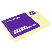 Самоклеящийся блок Berlingo «Ultra Sticky», 100*75мм, 100л., пастель, желтый