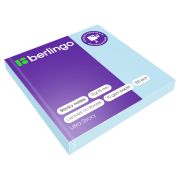 Самоклеящийся блок Berlingo «Ultra Sticky», 75*75мм, 100л., пастель, голубой