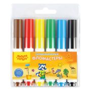 Фломастеры Мульти-Пульти «Приключения Енота», 06цв., утолщенные, суперсмываемые, блистер