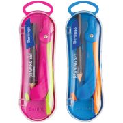 Готовальня Berlingo «Supertwist», 2 предмета, пластиковый циркуль 120мм, + карандаш, пластиковый футляр