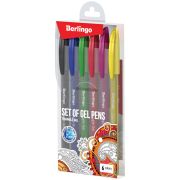 Набор гелевых ручек Berlingo «Triangle Gel» 6шт., 06цв., 0,5мм, корпус ассорти